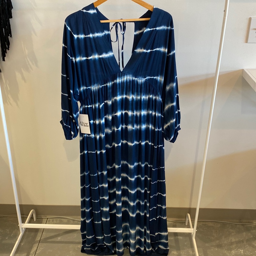 Jen’s pirate booty kaftan dress in pacific tropics